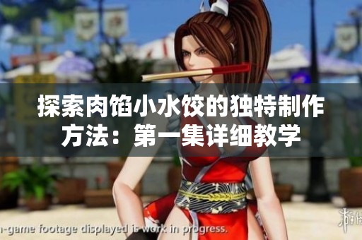 探索肉馅小水饺的独特制作方法：第一集详细教学