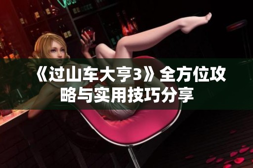 《过山车大亨3》全方位攻略与实用技巧分享