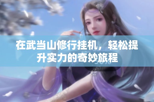在武当山修行挂机，轻松提升实力的奇妙旅程