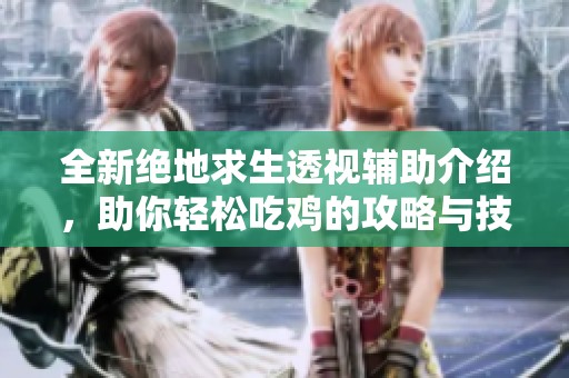 全新绝地求生透视辅助介绍，助你轻松吃鸡的攻略与技巧