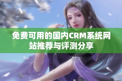 免费可用的国内CRM系统网站推荐与评测分享