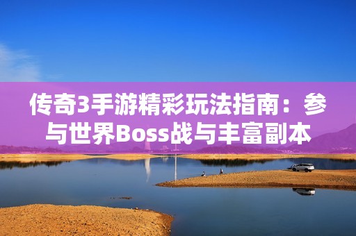 传奇3手游精彩玩法指南：参与世界Boss战与丰富副本获取优质装备