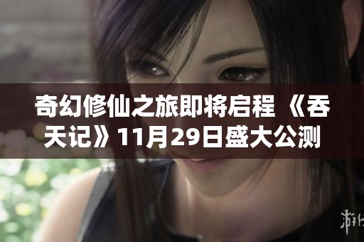 奇幻修仙之旅即将启程 《吞天记》11月29日盛大公测