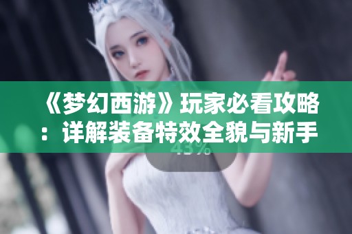 《梦幻西游》玩家必看攻略：详解装备特效全貌与新手指南
