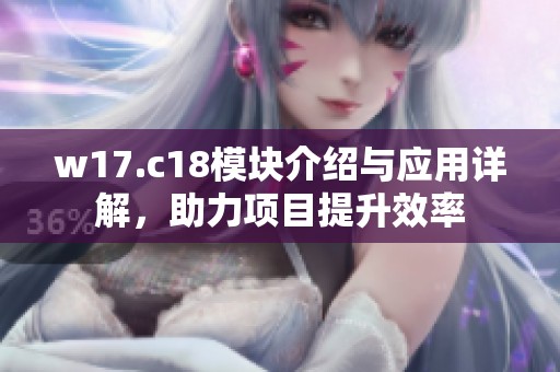 w17.c18模块介绍与应用详解，助力项目提升效率