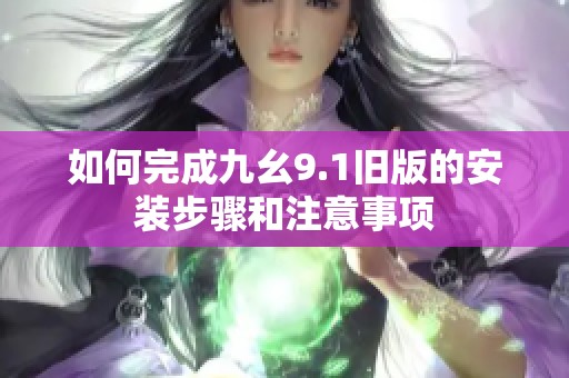 如何完成九幺9.1旧版的安装步骤和注意事项