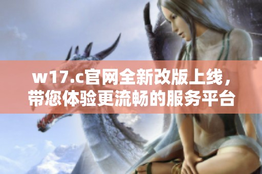 w17.c官网全新改版上线，带您体验更流畅的服务平台
