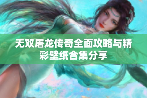 无双屠龙传奇全面攻略与精彩壁纸合集分享