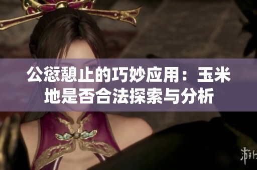 公愆憩止的巧妙应用：玉米地是否合法探索与分析