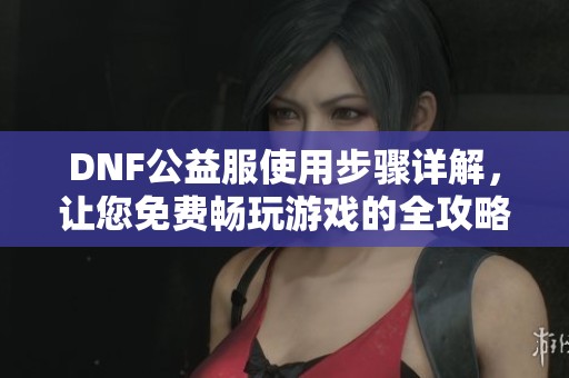 DNF公益服使用步骤详解，让您免费畅玩游戏的全攻略