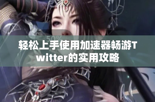 轻松上手使用加速器畅游Twitter的实用攻略