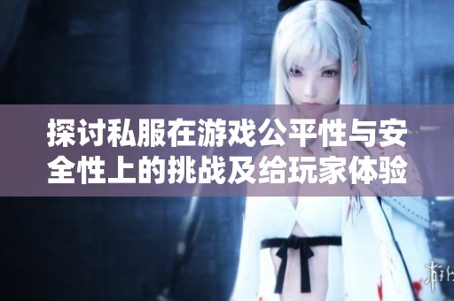探讨私服在游戏公平性与安全性上的挑战及给玩家体验带来的影响