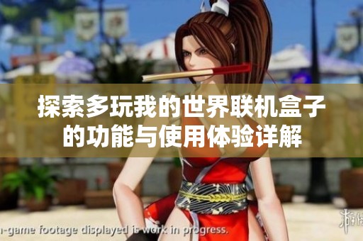 探索多玩我的世界联机盒子的功能与使用体验详解