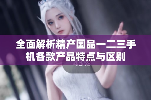 全面解析精产国品一二三手机各款产品特点与区别