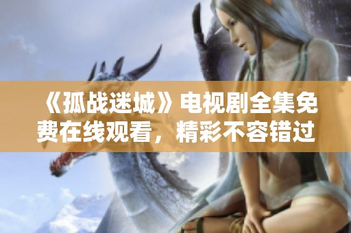 《孤战迷城》电视剧全集免费在线观看，精彩不容错过