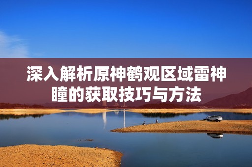 深入解析原神鹤观区域雷神瞳的获取技巧与方法