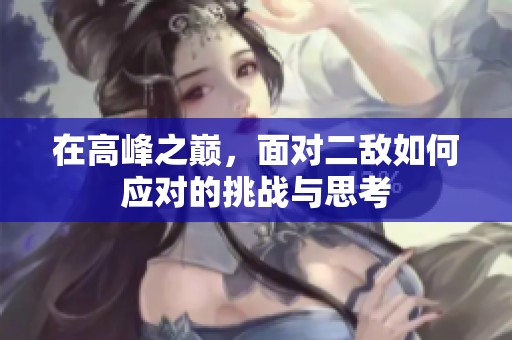 在高峰之巅，面对二敌如何应对的挑战与思考