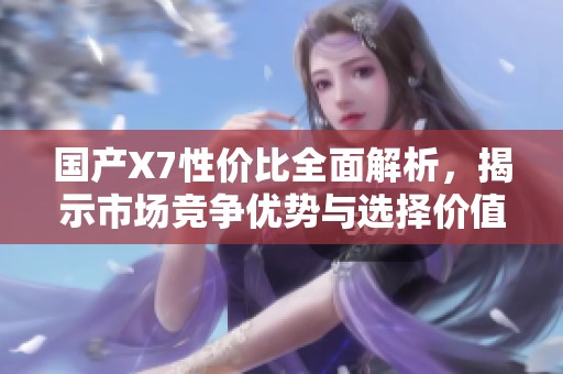 国产X7性价比全面解析，揭示市场竞争优势与选择价值