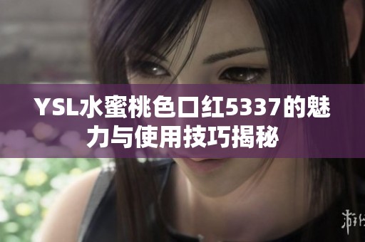 YSL水蜜桃色口红5337的魅力与使用技巧揭秘