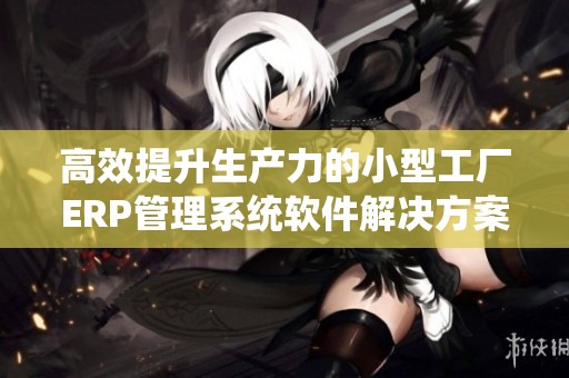 高效提升生产力的小型工厂ERP管理系统软件解决方案