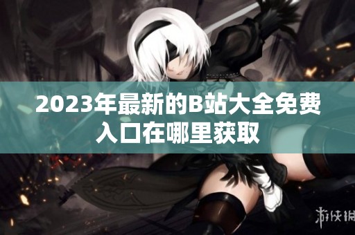 2023年最新的B站大全免费入口在哪里获取