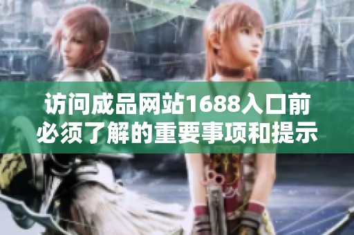 访问成品网站1688入口前必须了解的重要事项和提示