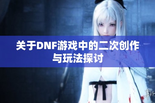 关于DNF游戏中的二次创作与玩法探讨