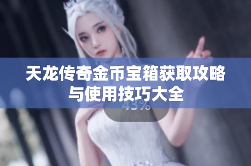 天龙传奇金币宝箱获取攻略与使用技巧大全