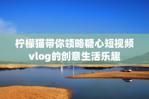 柠檬猫带你领略糖心短视频vlog的创意生活乐趣