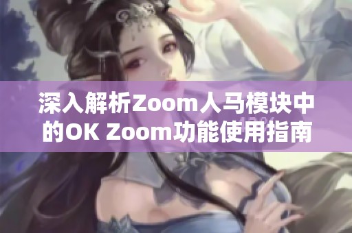 深入解析Zoom人马模块中的OK Zoom功能使用指南