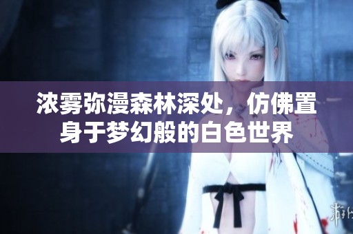 浓雾弥漫森林深处，仿佛置身于梦幻般的白色世界