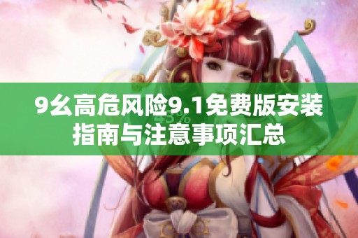 9幺高危风险9.1免费版安装指南与注意事项汇总