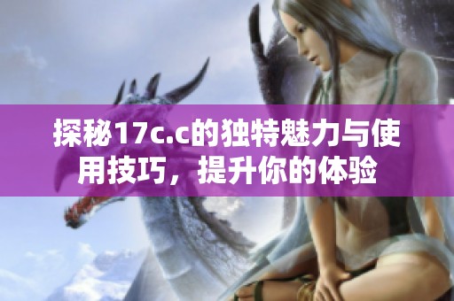 探秘17c.c的独特魅力与使用技巧，提升你的体验