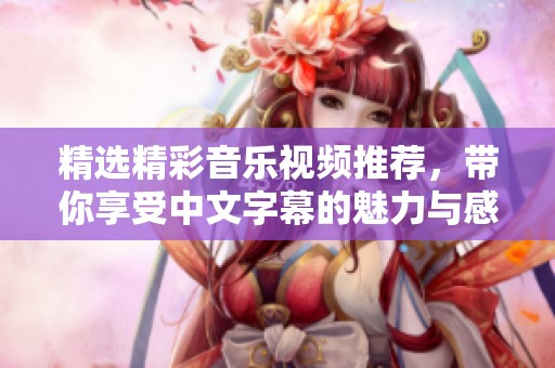 精选精彩音乐视频推荐，带你享受中文字幕的魅力与感动