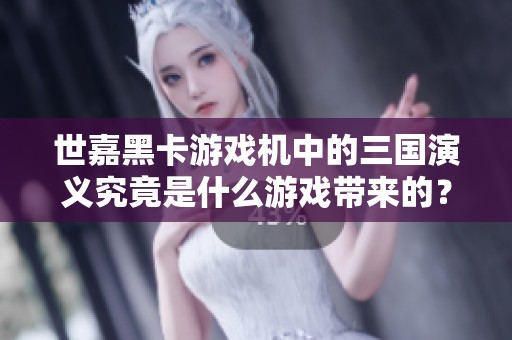 世嘉黑卡游戏机中的三国演义究竟是什么游戏带来的？