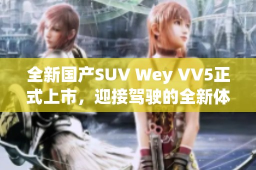 全新国产SUV Wey VV5正式上市，迎接驾驶的全新体验
