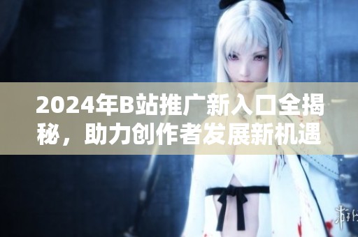 2024年B站推广新入口全揭秘，助力创作者发展新机遇