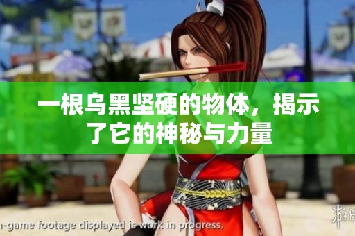 一根乌黑坚硬的物体，揭示了它的神秘与力量