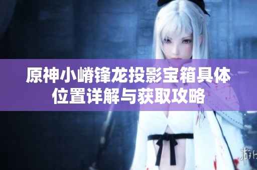 原神小嵴锋龙投影宝箱具体位置详解与获取攻略
