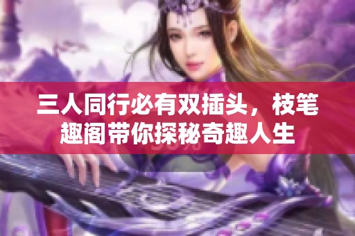 三人同行必有双插头，枝笔趣阁带你探秘奇趣人生