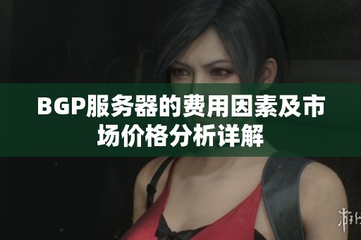 BGP服务器的费用因素及市场价格分析详解