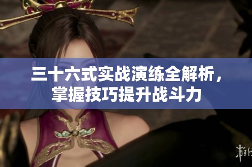 三十六式实战演练全解析，掌握技巧提升战斗力