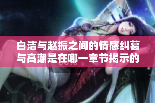 白洁与赵振之间的情感纠葛与高潮是在哪一章节揭示的