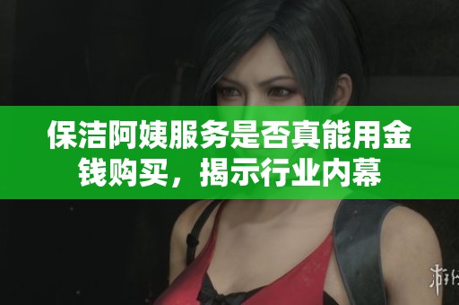 保洁阿姨服务是否真能用金钱购买，揭示行业内幕