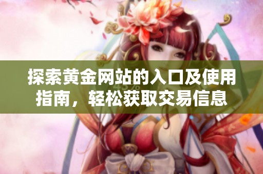 探索黄金网站的入口及使用指南，轻松获取交易信息