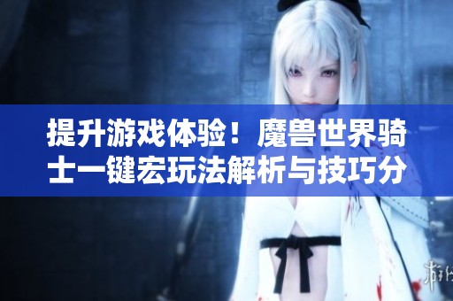 提升游戏体验！魔兽世界骑士一键宏玩法解析与技巧分享
