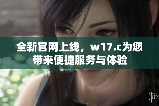 全新官网上线，w17.c为您带来便捷服务与体验
