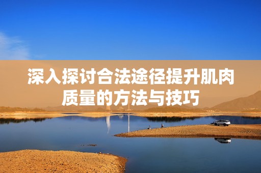 深入探讨合法途径提升肌肉质量的方法与技巧