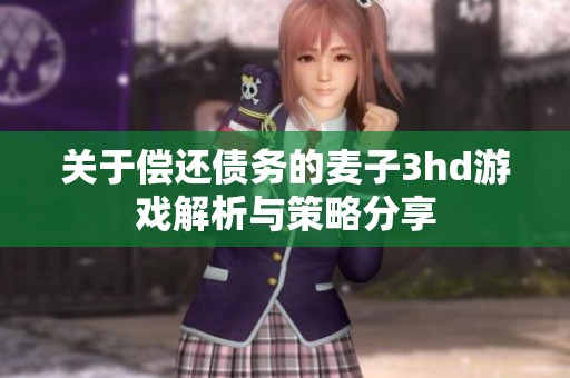 关于偿还债务的麦子3hd游戏解析与策略分享