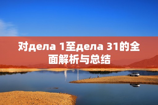 对дела 1至дела 31的全面解析与总结
